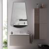 CHLOE's Reflection Verical/Horizontal Hanging Arched-Rectangle Shaped Frameless Wall Mirror 35" Height view 4