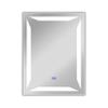Chloe Lighting Luminosity Back Lit Rectangular Touchscreen LED Mirror 3 Color Temperatures 3000K-6000K 32" Height view 1
