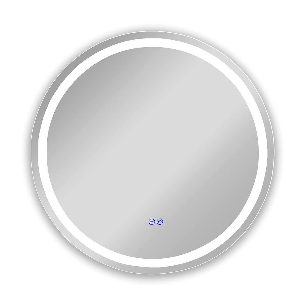 Chloe Lighting Luminosity Back Lit Round Touchscreen LED Mirror 3 Color Temperatures 3000K-6000K 28" Wide