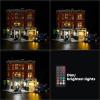 GEAMENT LED Light Kit (Remote Control) Compatible with LEGO Corner Garage - Lighting Set for Creator 10264 (Model Set Not Included) view 4