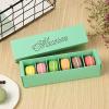 Crysdaralovebi 10/20Pc White Macaron Box with Pink White Black and Green Dessert Macaron Boxes Favors and Gifts Packaging Boxes for 12 Macarons (E,20pcs) view 1