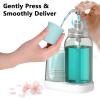 25oz Mouthwash Pump Dispenser, Mouthwash Container with Cup Holder, Refillable Mouthwash Decanter with 8 Piece 4oz Paper Cup view 4