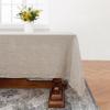 Linen World Linen Tablecloth,100% French Linen Natural Tablecloth 90" x 60" Inch,Washable Rectangular Tablecloth for Dining,Outdoor,Weddings and Restaurants,Decorative Thanksgiving Christmas view 1