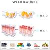 MineSign Stackable Fridge Drawer Pull-Out Bins with Handles 3 Pack Large Clear Food Container with Removable Dividers Refrigerator Storage box Divided Produce Saver for Pantry Kitchen view 3