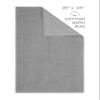 100% Cotton Bath Rugs for Bathroom, 20 x 34 inches and Non Slip Backing Bath Math Rugs, Cool Grey Bathmat Rug view 4