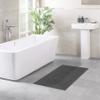 100% Cotton Bath Rugs for Bathroom, 20 x 34 inches and Non Slip Backing Bath Math Rugs, Dark Gray Bathmat Rug view 2
