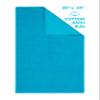 100% Cotton Bath Rugs for Bathroom, 20 x 34 inches and Non Slip Backing Bath Math Rugs, Aqua Blue Bathmat Rug view 4