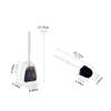 Strong Bristles Toilet Brush Long Handle Cleaning Brush Toilet Brush Soft Bristle Cleaning Brush Household Toilet Brush Free Punch Bathroom Cleaning Set for Bathroom Deep Cleaning ( Color : B ) view 2