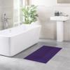 100% Cotton Bath Rugs for Bathroom, 20 x 34 inches and Non Slip Backing Bath Math Rugs, Purple Bathmat Rug view 2