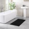 100% Cotton Bath Rugs for Bathroom, 20 x 34 inches and Non Slip Backing Bath Math Rugs, Black Bathmat Rug view 2