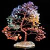 7 Chakra Tree of Life Spiritual Wisdom, Geode Agate Slice Base, Handmade Crystal Tree for Positive Energy, Creativity, Seven Chakra Healing Stone, Attract Good Luck & Charm, Feng Shui Decor, Gifts view 2