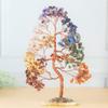 7 Chakra Tree of Life Spiritual Wisdom, Geode Agate Slice Base, Handmade Crystal Tree for Positive Energy, Creativity, Seven Chakra Healing Stone, Attract Good Luck & Charm, Feng Shui Decor, Gifts view 4
