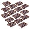 15 Pieces Wooden Soap Dish, Bathroom Wooden Soap Case, Hand Craft Bathtub Shower Dish Accessories view 1