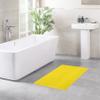 100% Cotton Bath Rugs for Bathroom, 20 x 34 inches and Non Slip Backing Bath Math Rugs, Yellow Bathmat Rug view 2