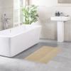 100% Cotton Bath Rugs for Bathroom, 20 x 34 inches and Non Slip Backing Bath Math Rugs, Beige Bathmat Rug view 2