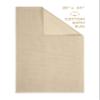 100% Cotton Bath Rugs for Bathroom, 20 x 34 inches and Non Slip Backing Bath Math Rugs, Beige Bathmat Rug view 4
