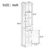Flieks 67" Tall Storage Cabinet with Adjustable Shelves & 1 Drawer for Bathroom, Home, Kitchen & Living Room view 2