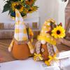 2 Pack Thanksgiving Decorations Harvest Gnome Plush Scandinavian Tomte Elf Swedish Tomte Dwarf Gnomes Decor Gifts view 4