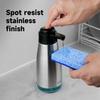 AIKE 15fl.oz Stainless Steel Liquid Soap Dispenser for Dish and Hand Soap view 2