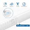 Umimile Tension Curtain Rod, 51-145 inches Adjustable Spring Shower Tension Curtain Rod, Stainless Steel Closet Rod for Windows or Shower, No Drilling, No Rust, Easy to Install, White view 2