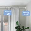 Umimile Tension Curtain Rod, 51-145 inches Adjustable Spring Shower Tension Curtain Rod, Stainless Steel Closet Rod for Windows or Shower, No Drilling, No Rust, Easy to Install, White view 3