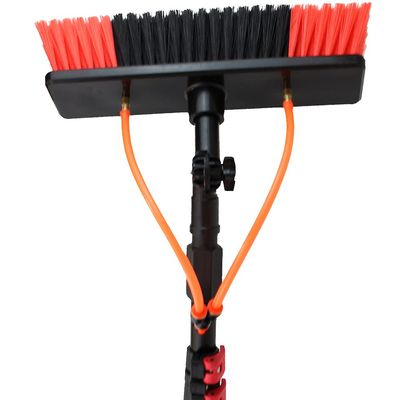 ZWJABYY Window Cleaner Kit,Water Fed Pole Kit,Telescopic Window Cleaning Tools,Window Cleaning Brush Equipment,Water/Hose Fed Pole,Cleaning Photovoltaic and Solar Panels,5.4M/18FT