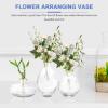 3pcs Vase Glass Terrariums for Plants Flower Bottles Cute Dry Small Plant Holder Plant Stand Wedding Decor Plant Supports Decorative Flower Holders Chemicals Light Luxury view 4