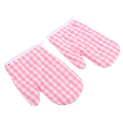 Cabilock 2pcs Boy Girl Oven Mitts Heat Resistant Microwave Gloves for Safe Baking and Cooking for Boys and Girls Easy to Store and Hang for Home and Play Kitchens