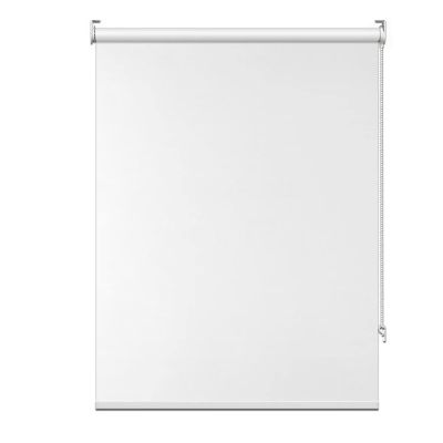 FHSBLINDS Custom Roller Shades for Windows Blinds for Windows Cut to Size -Room Darkening Waterproof Blackout Window Blinds & Shades for Home Kitchen Bedroom Office (White 100% Blackout, 40"W x 80"H)