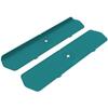 2 Pack Kitchen Faucet Sink Splash Guard, 24" x 5.6'' Upgrade Silicone Faucet Water Catcher Mat, Sink Draining Pad Behind Faucet, Rubber Drying Mat for Countertop, Bathroom, Farmhouse, RV (Green) view 1