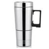 12V Car Heating Cup Car Heated Mug, 300ml Stainless Steel Travel Electric Coffee Cup Insulated Heated Mug(24V) view 1