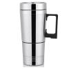 12V Car Heating Cup Car Heated Mug, 300ml Stainless Steel Travel Electric Coffee Cup Insulated Heated Mug(24V) view 3