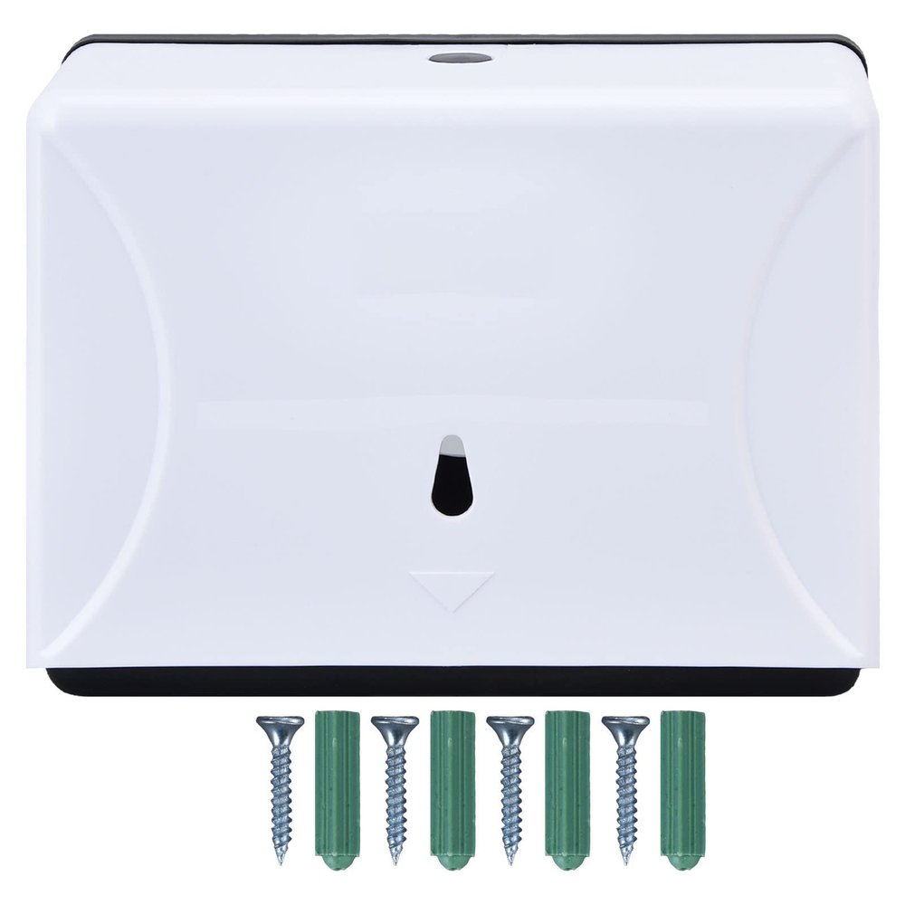 Countertop Multifold Hand Towel Dispenser,Hand Paper Towel Dispenser,Wall-Mounted Bathroom Paper Towel Dispenser Tissues Box Holder