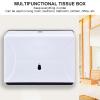 Countertop Multifold Hand Towel Dispenser,Hand Paper Towel Dispenser,Wall-Mounted Bathroom Paper Towel Dispenser Tissues Box Holder view 3