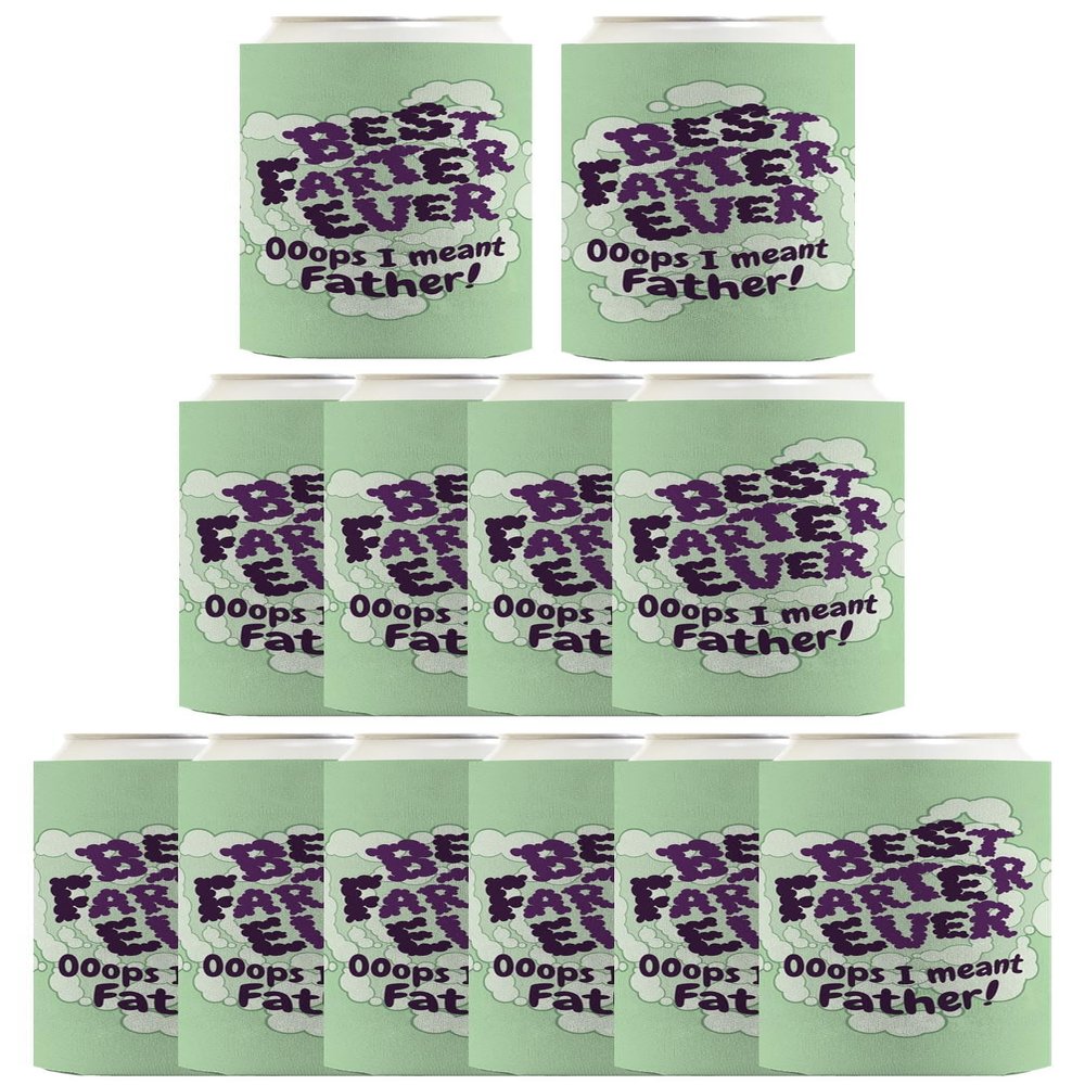 Best Dad Ever Gift For Dad Best Farter Ever Oops I Meant Father Funny Cloud 12-Pack Ultra Slim Can Thermocoolers