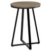 Monarch Specialties I 2177 Accent Table, Side, Round, End, Nightstand, Lamp, Living Room, Bedroom, Metal, Laminate, Brown, Black, Contemporary, Modern view 1