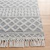 SAFAVIEH Natura Collection Runner Rug - 2'3" x 8', Ivory & Grey, Handmade Moroccan Boho Fringe Wool, Ideal for High Traffic Areas in Living Room, Bedroom (NAT688A) view 4