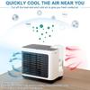 SMSOM Portable Air Conditioner Fan, Desktop Cooling Fan, Personal Air Cooler Humidifier, Mini Air Conditioner for Bedroom Office Home Room (Color : Blue) view 4