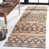 SAFAVIEH Kilim Collection Runner Rug - 2'3" x 8', Natural & Charcoal, Handmade Flat Weave Jute, Ideal for High Traffic Areas in Living Room, Bedroom (KLM752A) view 1