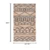 SAFAVIEH Kilim Collection Runner Rug - 2'3" x 8', Natural & Charcoal, Handmade Flat Weave Jute, Ideal for High Traffic Areas in Living Room, Bedroom (KLM752A) view 2