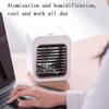 SMSOM Mini Air Cooler - Portable Cooler Fan, Portable Desktop Cooling Fan, Personal Table Air Conditioner Fan for Bedroom Office Home Room (Color : Black) view 3