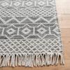 SAFAVIEH Natura Collection Runner Rug - 2'3" x 8', Ivory & Black, Handmade Moroccan Boho Fringe Wool, Ideal for High Traffic Areas in Living Room, Bedroom (NAT687A) view 4