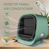 SMSOM Mini Air Conditioner Fan, Portable Air Conditioner, Portable Desktop Cooling Fan, Personal Table Air Conditioner Fan for Small Room Office Camping (Color : Green) view 2
