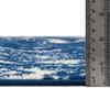 Unique Loom Lennon Collection Area Rug - Zal (3' Round, Navy Blue/ Ivory) view 3