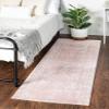 Unique Loom Lennon Collection Area Rug - Zal (2' 7" x 10' Runner, Pink/ Ivory) view 1