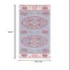SAFAVIEH Bellagio Collection 2'3" x 8' Dark Grey/Ivory BLG601H Handmade Medallion Wool Entryway Foyer Living Room Bedroom Runner Rug view 2