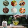 FERCAISH Ceramic Food Storage Jar, Tea Storage Jar Ceramic Candy Canister Organizer with Airtight Lid Kitchen Food Storage Container for Coffee, Herb, Beans Cookie,Tea (Flower) view 2