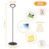 Urban Deco 16PK Table Number Holders 12 Inches Place Card Holder Metal Table Card Holders, Picture Holders For Tables, Card Holder Stand For Wedding Dcor - Black Sign Holder view 3
