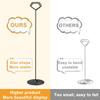 Urban Deco 16PK Table Number Holders 12 Inches Place Card Holder Metal Table Card Holders, Picture Holders For Tables, Card Holder Stand For Wedding Dcor - Black Sign Holder view 4
