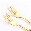 24 Piece Silverware Set for 6, Gold Plated Stainless Steel Flatware Set, Modern Dinner Set, Spoons and forks Set in Home and Kitchen, Dishwasher Safe view 3
